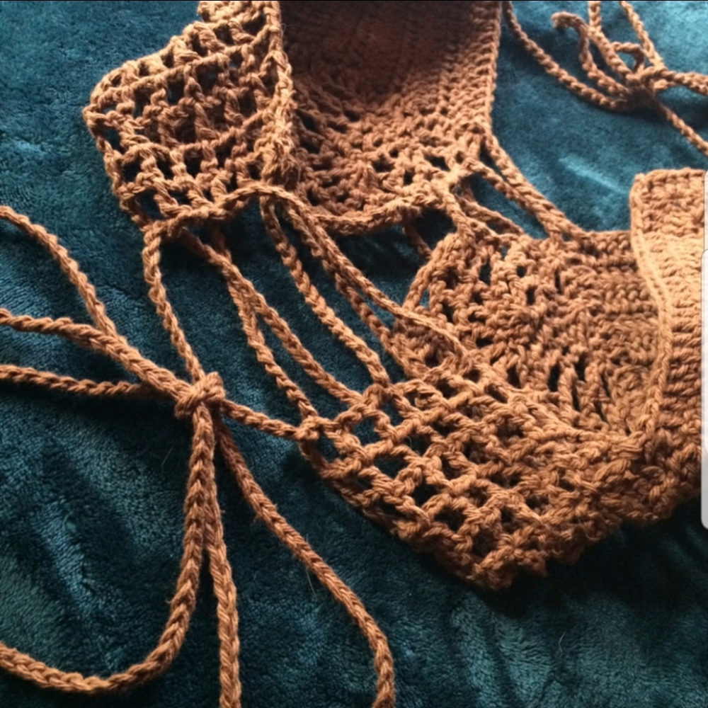 Handmade (by me) Crochet Foxy Lace Halter - Picture 2 of 4